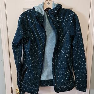 Columbia Women's Blue and White Snow Jacket